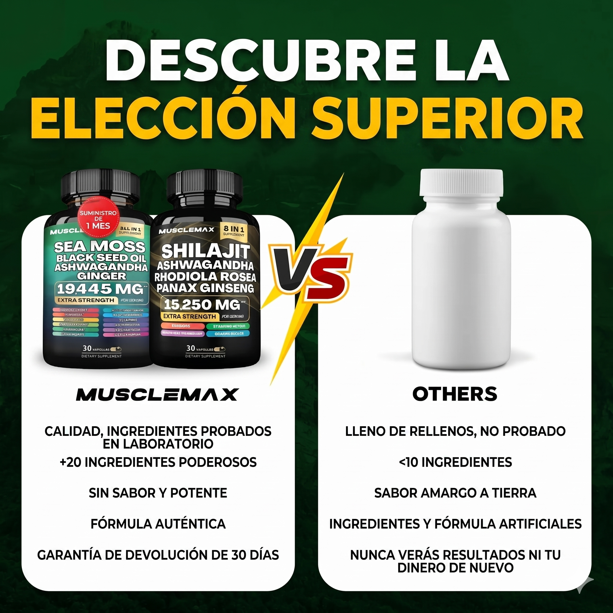 PPROGENIX Paquete de suplementos MuscleMax™ 20 en 1