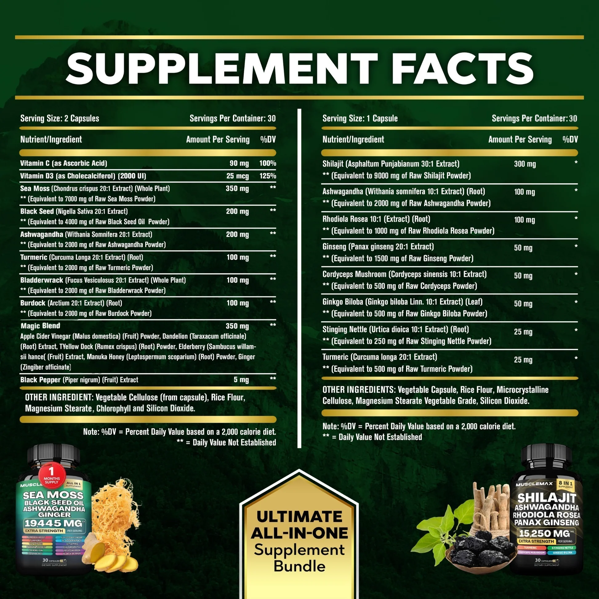 PPROGENIX Paquete de suplementos MuscleMax™ 20 en 1